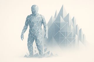 The ghost figure frozen solid